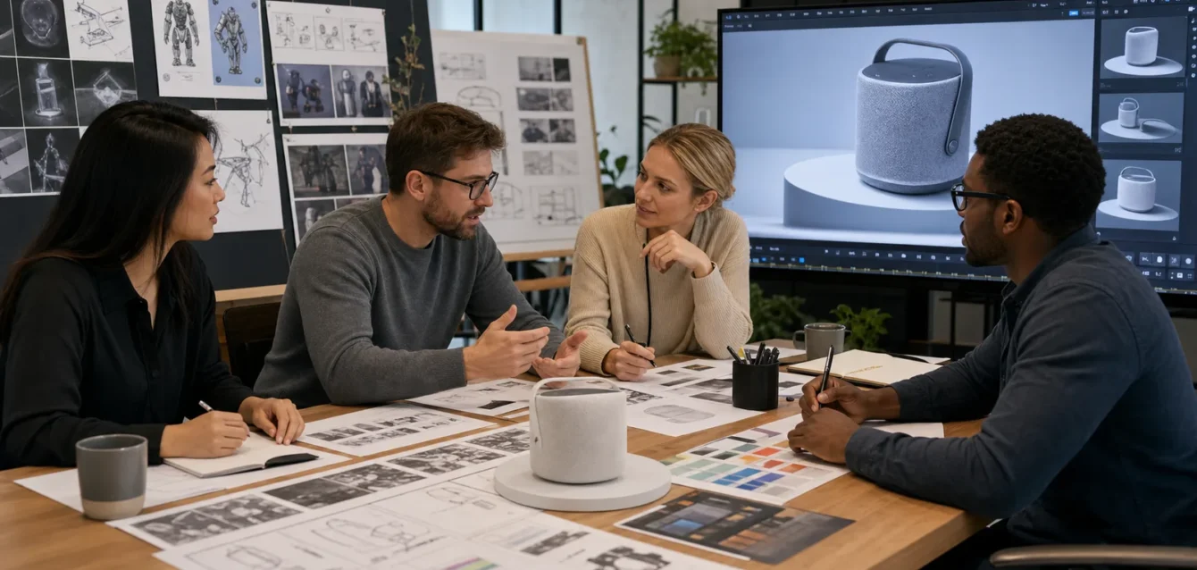 Business and creative teams reviewing a complete 3D animation project brief