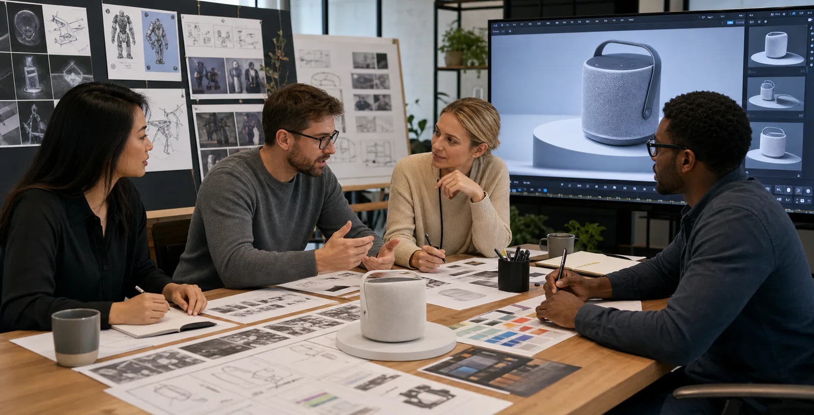 Business and creative teams reviewing a complete 3D animation project brief