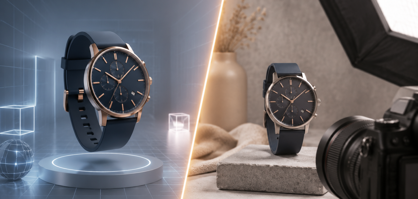 Compare 3D rendering and traditional product photography to discover which drives more ecommerce sales in 2026 through better visuals, engagement, and customer experience.