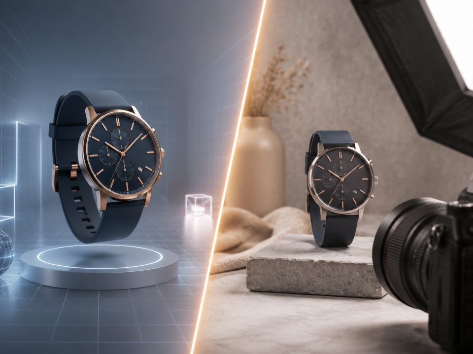 Compare 3D rendering and traditional product photography to discover which drives more ecommerce sales in 2026 through better visuals, engagement, and customer experience.