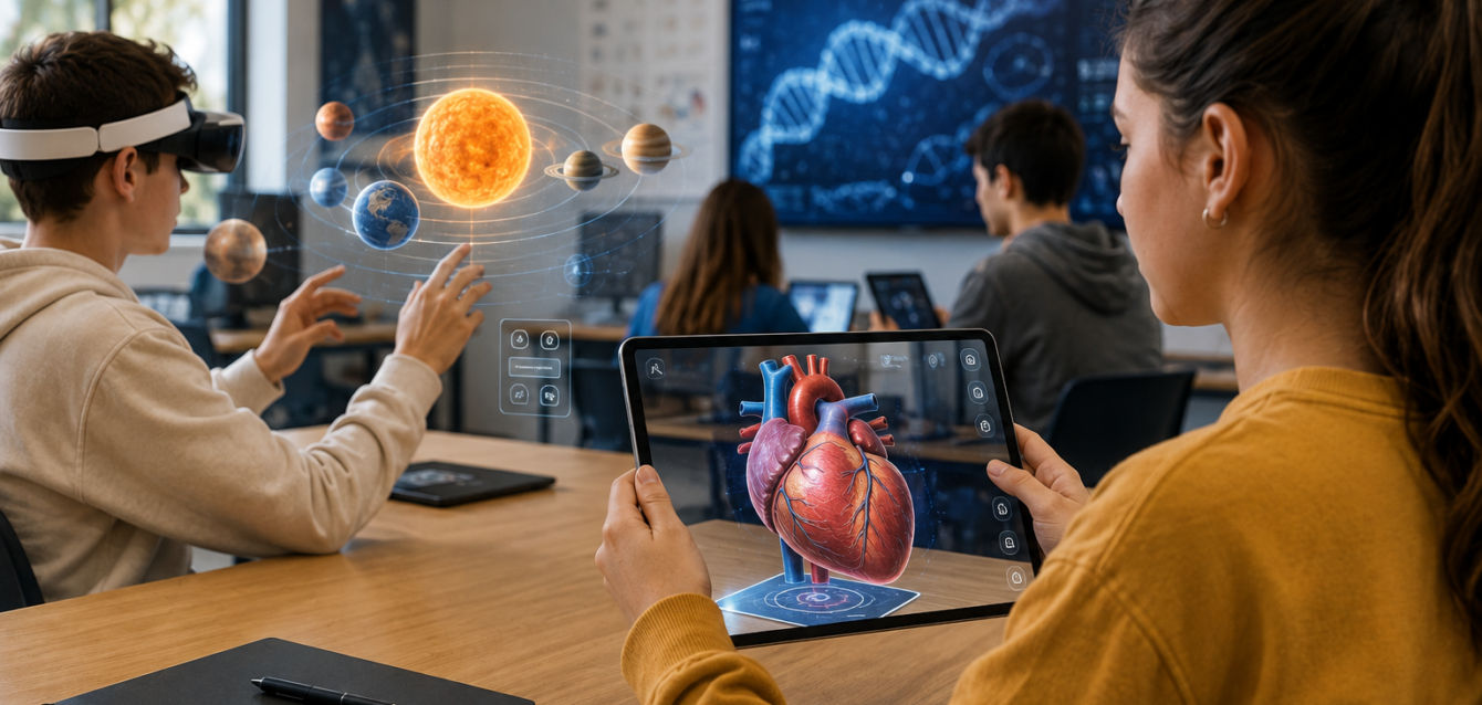 Discover how US schools and universities use Augmented Reality (AR) in 2026 to create interactive learning experiences, improve student engagement, and enhance classroom education with immersive technology.
