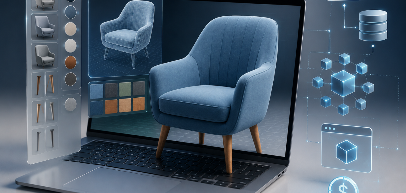 Learn how to build a 3D product configurator app in 2026. Explore the ideal architecture, technology stack, development process, key features, and cost factors for creating interactive product customization experiences.