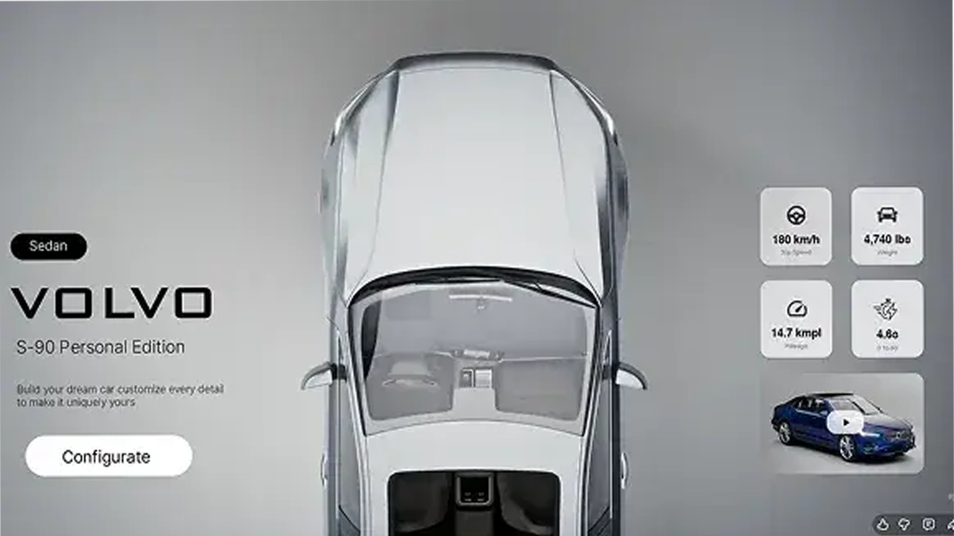 Volvo S90 3D Configurator
