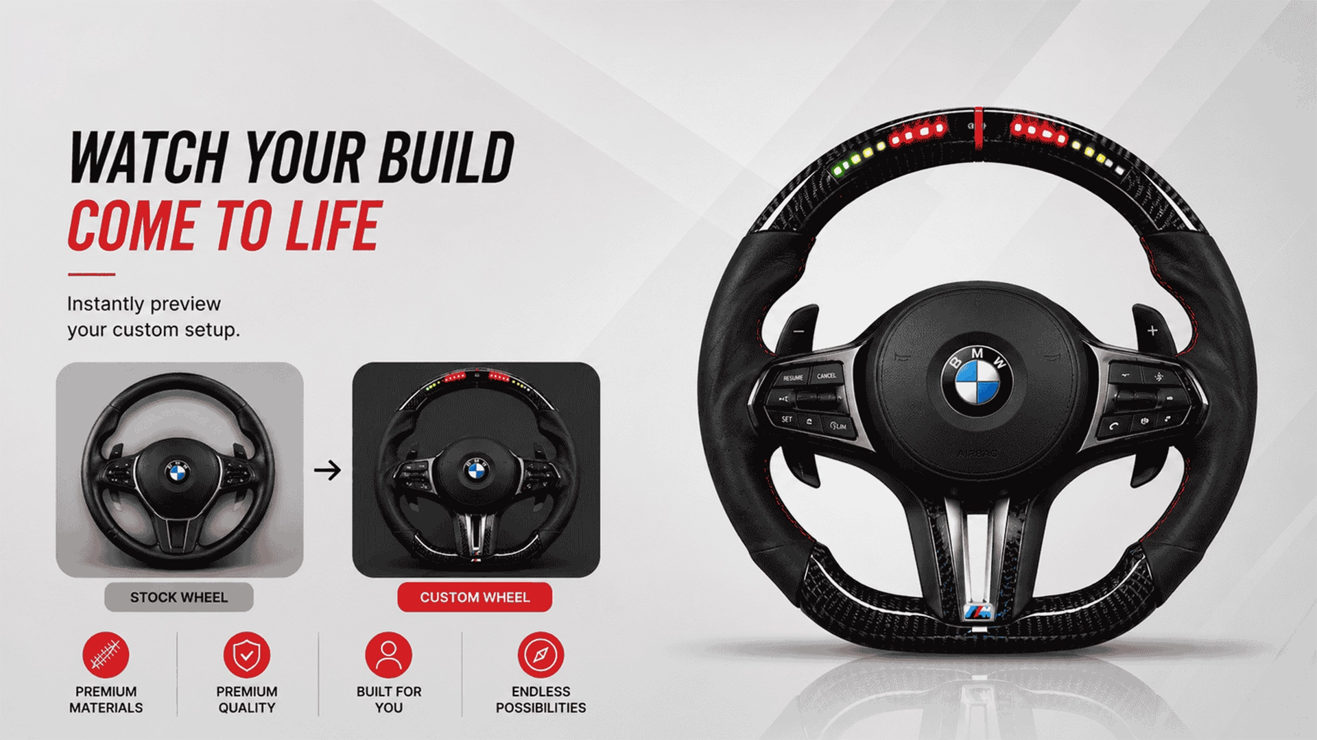 BMW M-Performance Steering Wheel Customizer