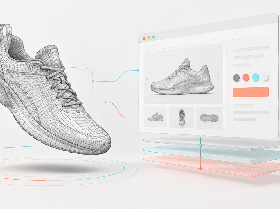 Headless 3D configurator architecture for a Next.js commerce storefront