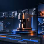 Product launch animation workflow with 3D product storyboard frames and campaign assets